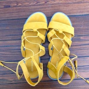 Yellow sandals